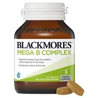 Viên uống bổ sung Vitamin B tổng hợp Blackmores Mega B Complex 75 viên