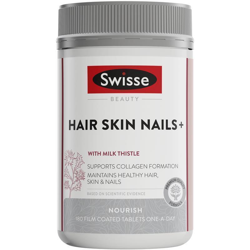 Viên uống hỗ trợ tóc da và móng - Swisse Ultiboost Hair Skin Nails+ 180  Viên Exclusive size
