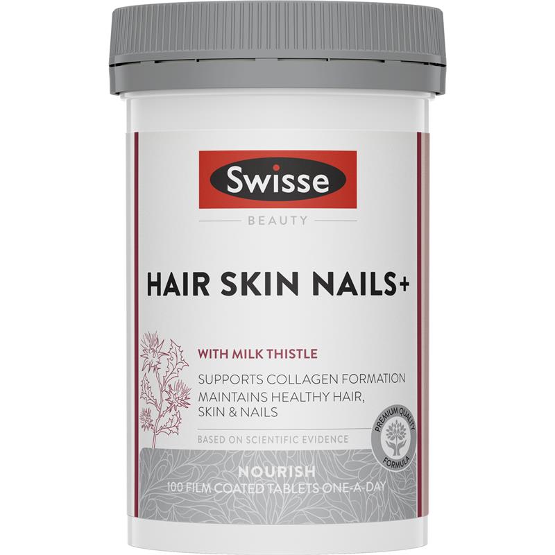 Viên uống hỗ trợ tóc da và móng - Swisse Ultiboost Hair Skin Nails+ 100 Viên