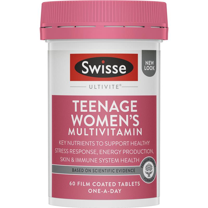 Viên uống vitamin tổng hợp cho TeenGirl - Swisse Teenage Ultivite Women's Multivitamin 60 Viên