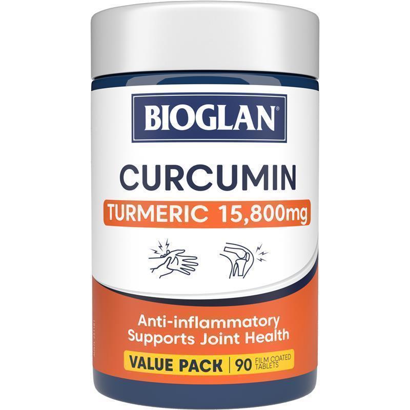Viên uống hỗ trợ xương khớp Bioglan Curcumin 90 Tablets Value Pack
