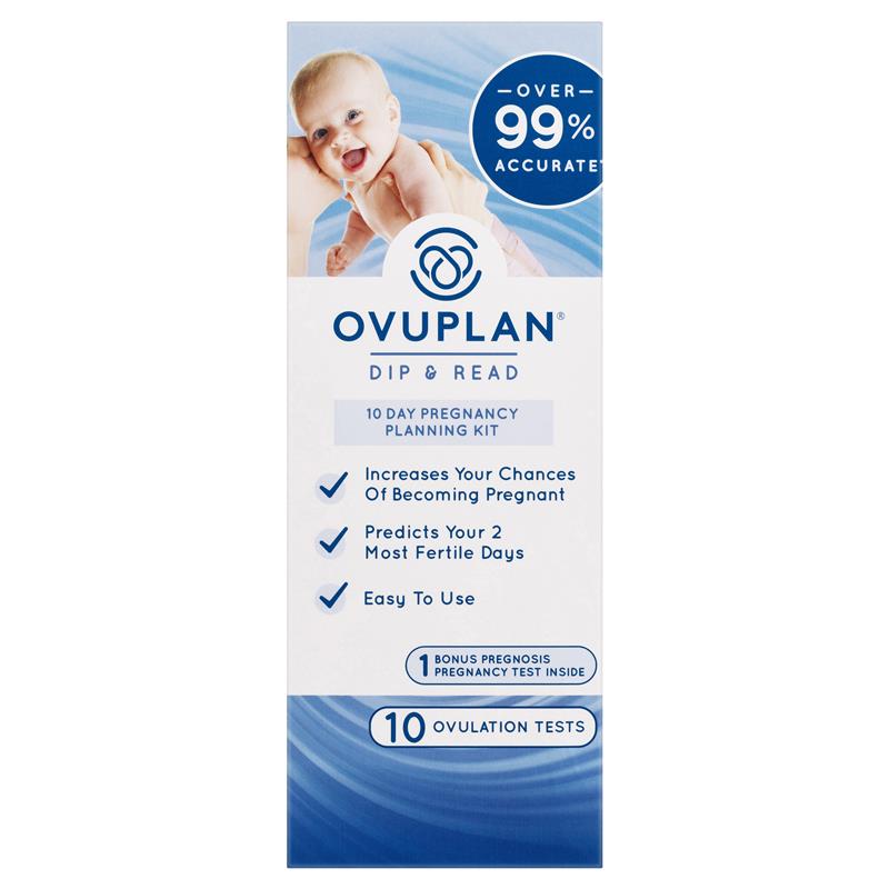 Bộ Công Cụ Lập Kế Hoạch Mang Thai Nhanh Hiệu Quả Tới 99%  - Ovuplan Pregnancy Planning Kit 10 Tests