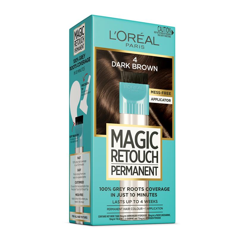 L'Oreal Paris Magic Retouch vĩnh viễn 4 màu tóc nâu đậm - L'Oreal Paris Magic Retouch Permanent 4 Dark Brown