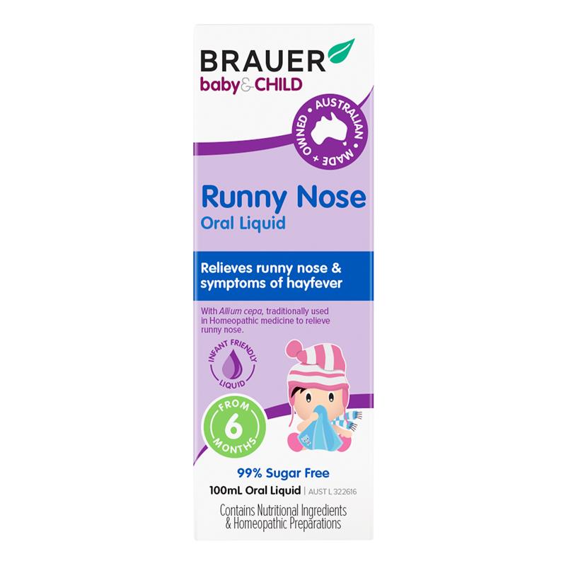 Siro Trị Sổ Mũi Cho Bé Brauer Baby & Child Runny Nose Relief 100ml
