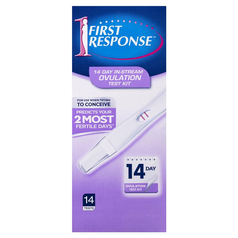 Bộ Dụng Cụ Test Canh Rụng Trứng First Response 14 Gói Trong Vòng 14 Ngày Tăng Cơ Hội Mang Thai - First Response 14 Day In Stream Ovulation Test Kit 14 Pack
