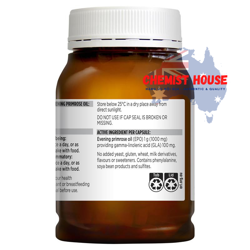 Blackmores Evening Primrose Oil - Viên uống tinh dầu hoa anh thảo 190 viên