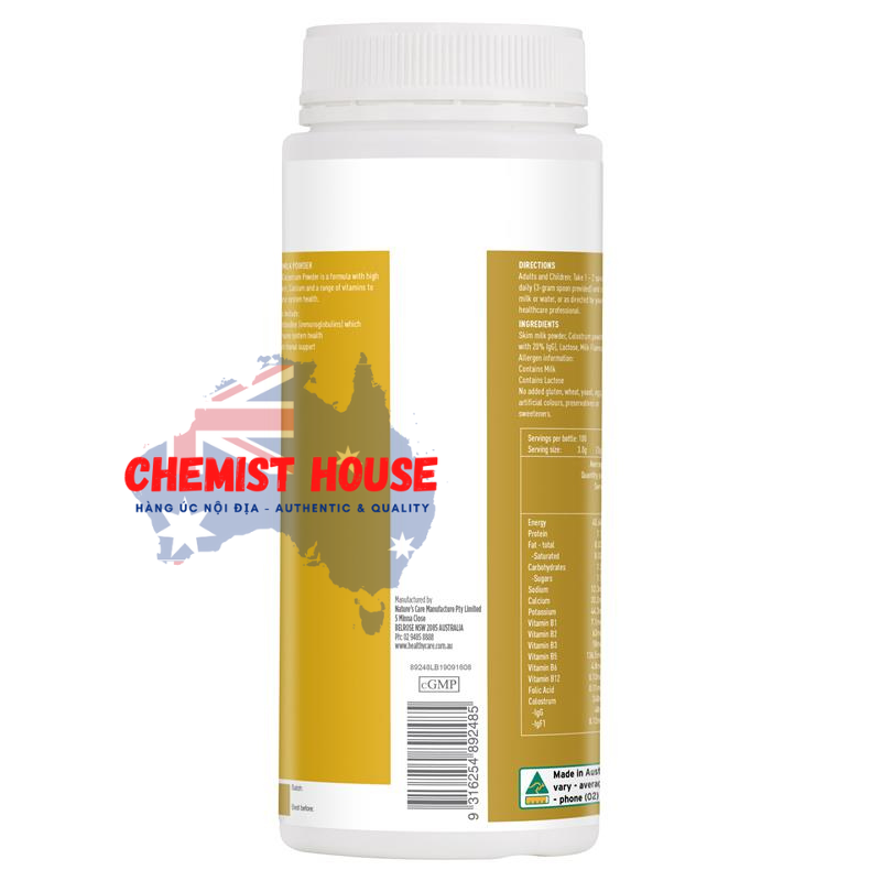 Healthy Care Colostrum Milk Powder - Sữa bò non 300g