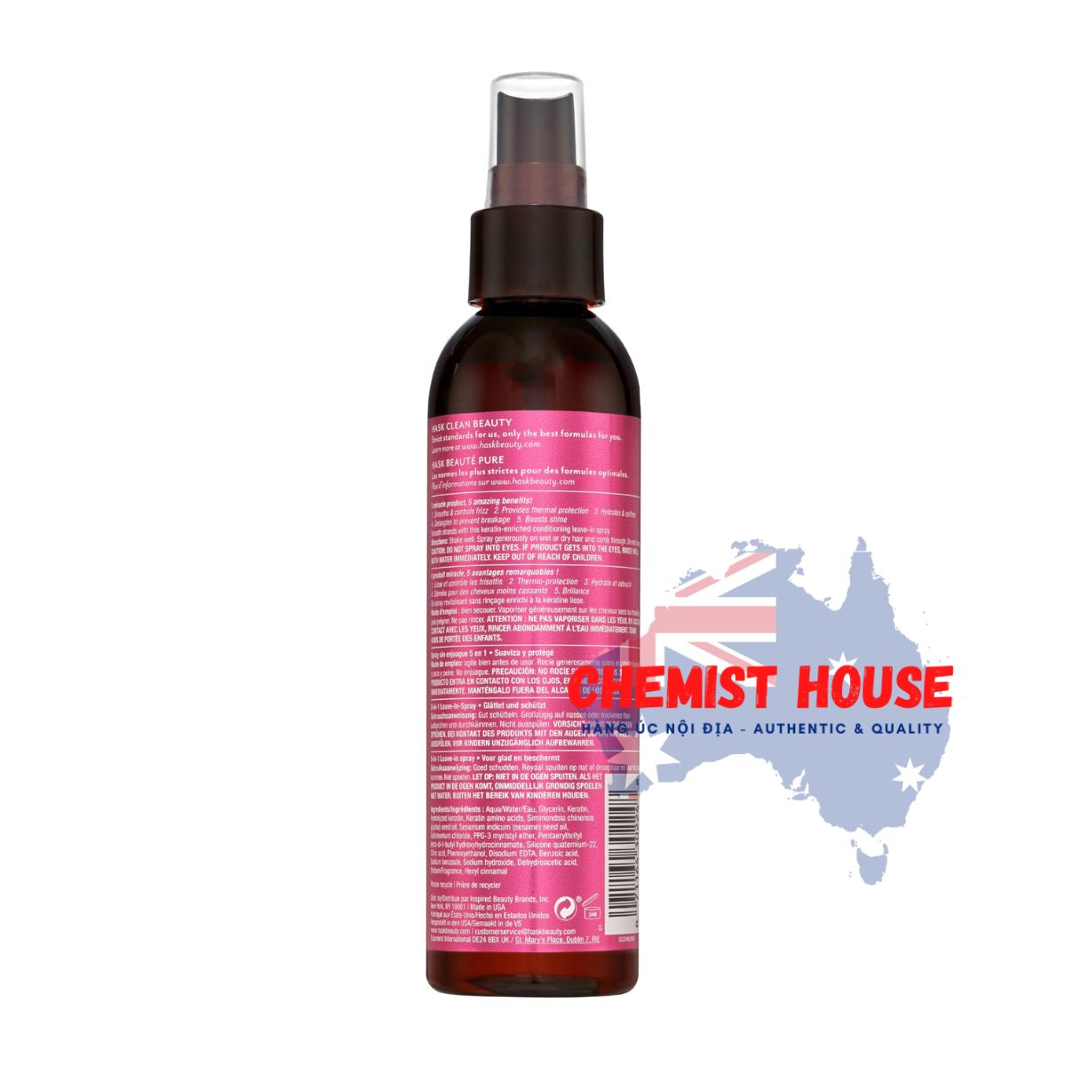 XỊT DƯỠNG TÓC HASK Keratin Protein 5-in-1 Leave-In Conditioner 175ml