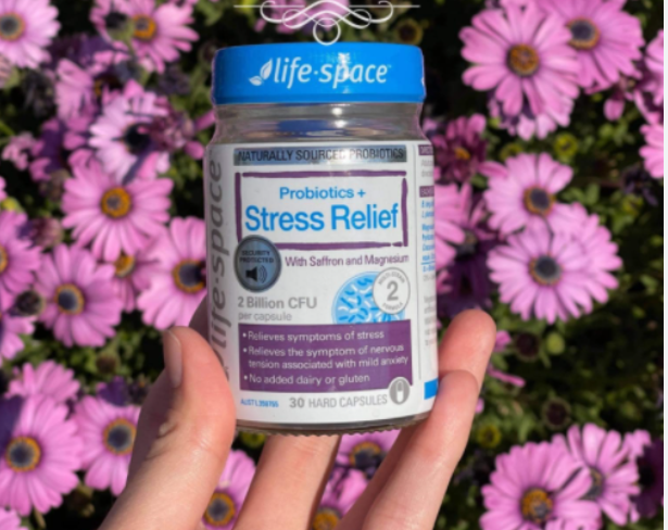 Viên uống hỗ trợ giảm căng thẳng Life Space Probiotic + Stress Support 50 Viên