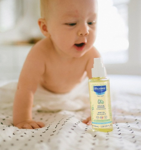Dầu Massage Cho Bé Mustela Baby Massage Oil 100ml Online Only