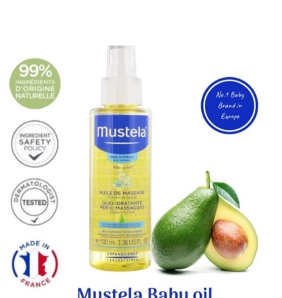 Dầu Massage Cho Bé Mustela Baby Massage Oil 100ml Online Only