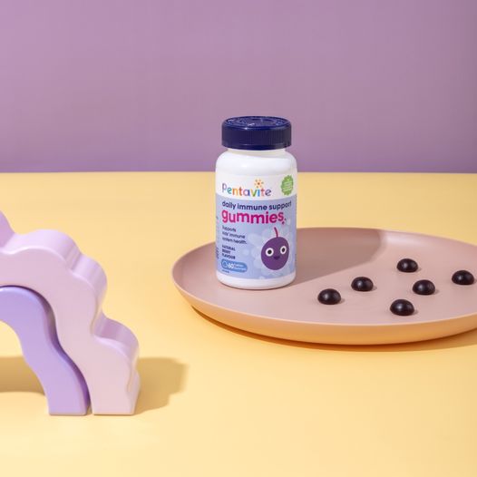 Pentavite Kẹo Dẻo Tăng Sức Đề Kháng Cho Bé Cho Bé Từ 2 Tuổi 60 Viên - Pentavite Daily Immune Daily Kids Gummies 60 Gummies