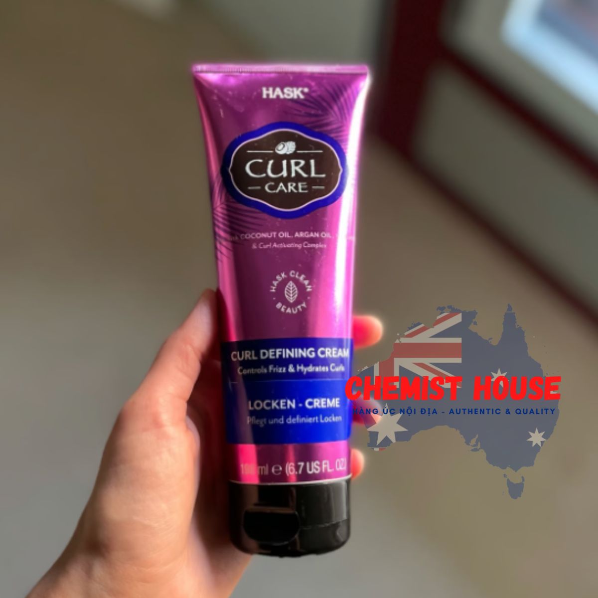 Kem định hình lọn tóc Hask Curl Care 198ml