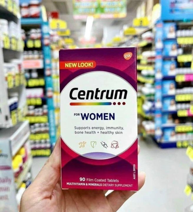 Centrum for women Viên uống vitamin tổng hợp dành cho nữ giới 90 Tablets