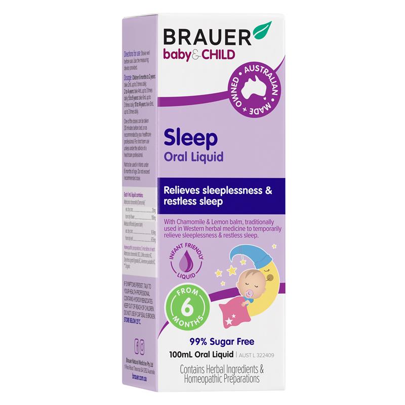 Siro Hỗ Trợ Giấc Ngủ Cho Bé Brauer Baby & Child Sleep 100ml