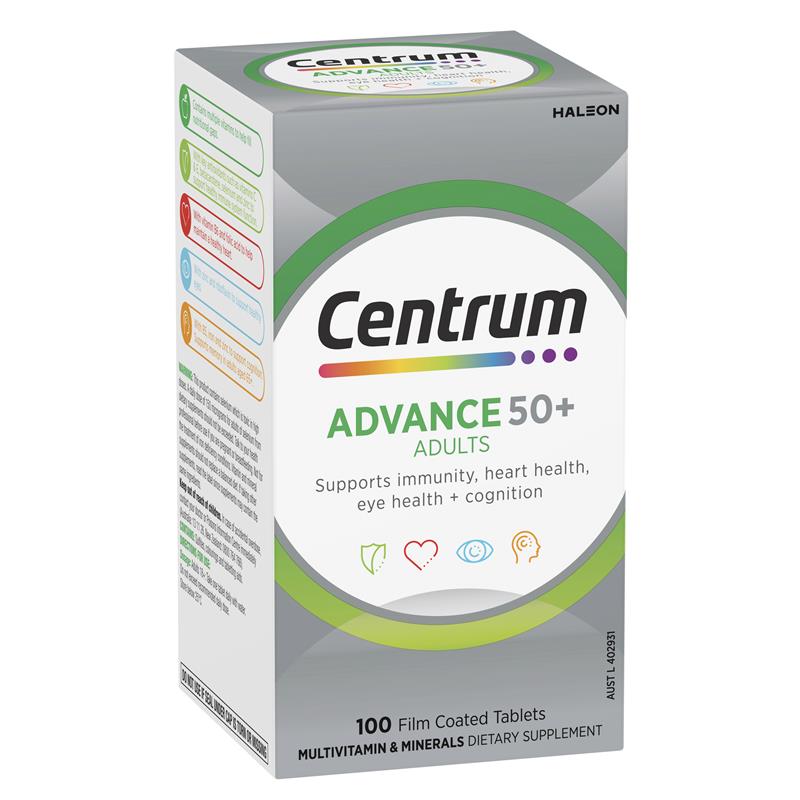 Centrum Advance 50+ - Vitamin Tổng Hợp cho Người trên 50 tuổi 100 viên