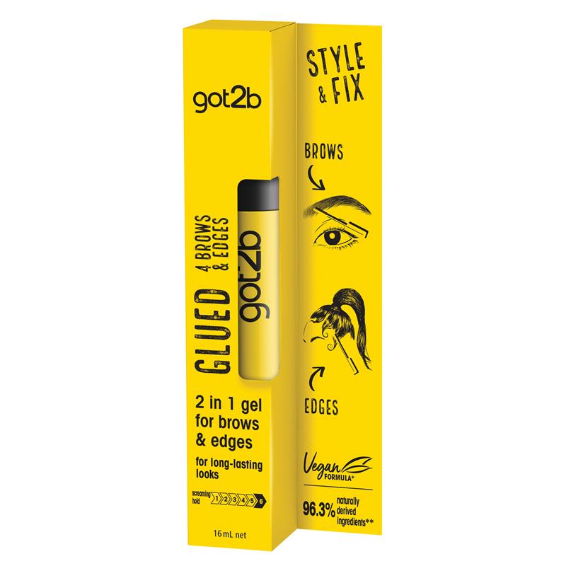Got2b Gel Lông Mày & Mép Tóc - Got2b Glued 4 Brows & Edges - Tạo Dáng Cố Định Giữ Nếp Lông Mày