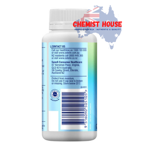 Ostelin Kids Calcium & Vitamin D3 - Viên uống bổ sung Vitamin D3 và Canxi cho bé 90 viên