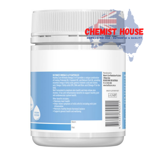 Healthy Care Ultimate Omega 3-6-9 - Viên uống tổng hợp Omega 3-6-9 200 viên