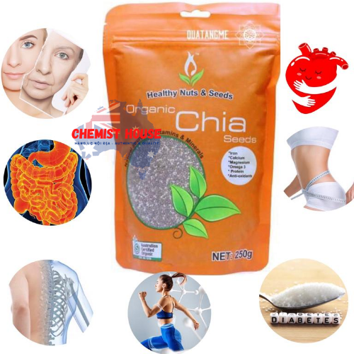 Hạt Chia Healthy Food & Nuts Organic Chia Seeds 500g 