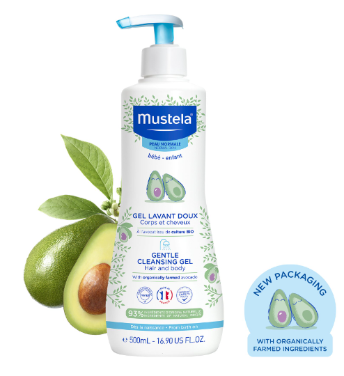 Gel Tắm Gội Cho Bé Mustela Gentle Cleansing Gel 500ml