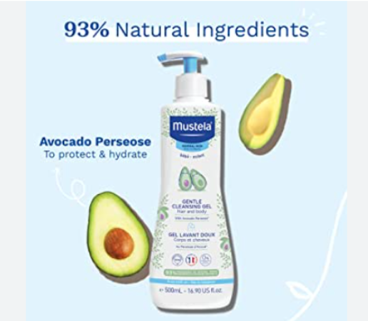 Gel Tắm Gội Cho Bé Mustela Gentle Cleansing Gel 500ml
