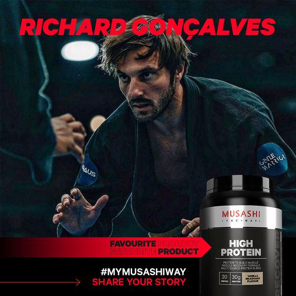 Bột Musashi High Protein Cao Musashi Phục Hồi Cơ & Tăng Cơ Vị Caramel Muối/Vanila/Chocolate - Musashi High Protein Salted Caramel/Vanila/Chocolate