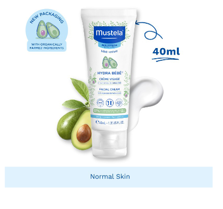 Kem Dưỡng Da Mặt Cho Bé Mustela Hydra-Bebe Face Cream 40ml