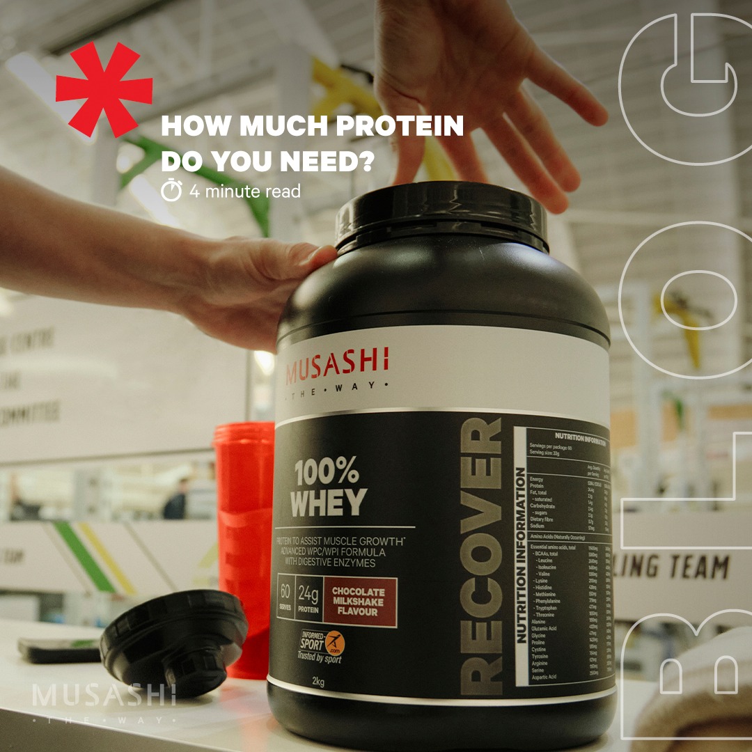 Bột Protein Whey Musashi 100% Hỗ Trợ Tăng Trưởng & Phục Hồi Cơ Bắp Vị Caramel Muối/Vanila/Sô cô la 900g - Musashi 100% Whey Salted Caramel 900g