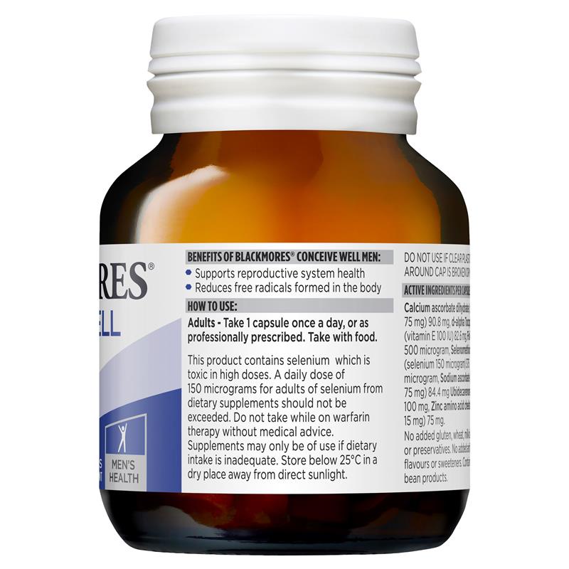 Viên uống tăng sinh lý tăng thụ thai cho Nam - Blackmores Conceive Well Men 28 Tablets