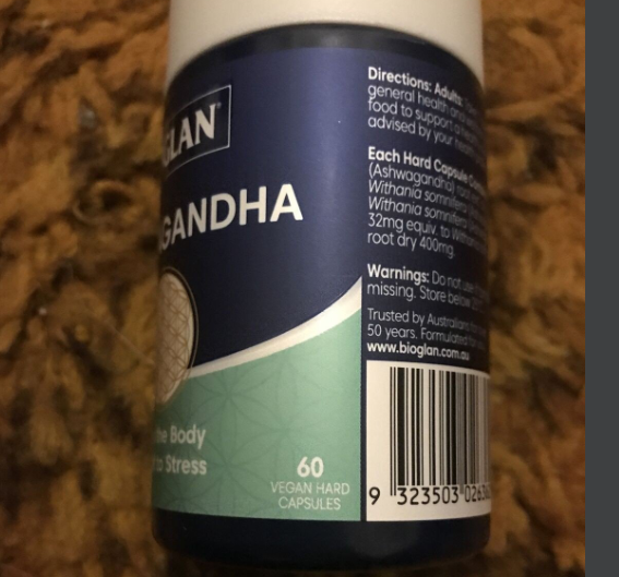 Viên Uống Giảm Căng Thẳng An Thần, Triết Xuất Từ Nhân Sâm Ấn Độ Bioglan Ashwagandha 6000mg 60 Vegan Capsules