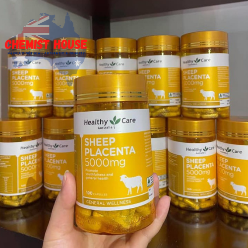 Healthy Care Sheep Placenta 5000mg - Nhau thai cừu 100 viên