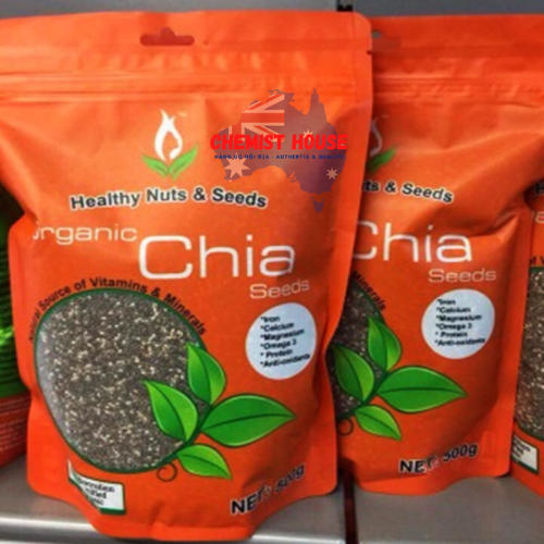 Hạt Chia Healthy Food & Nuts Organic Chia Seeds 500g 