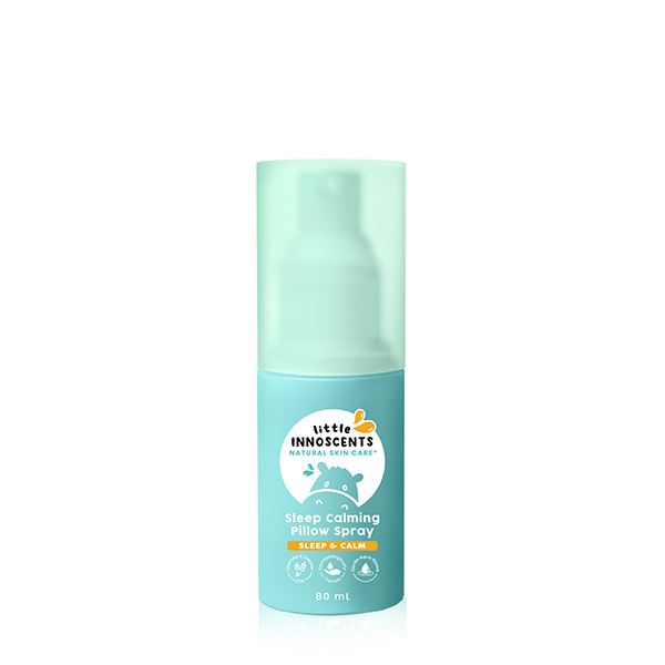 Xịt Gối Hỗ Trợ Giấc Ngủ Ngon & Thư Giãn Xoa Dịu Cho Bé Từ Thảo Mộc 100% Tự Nhiên Giảm Quấy Khóc Giật Mình - Little Innoscents Sleeping Calming Pillow Spray 80ml