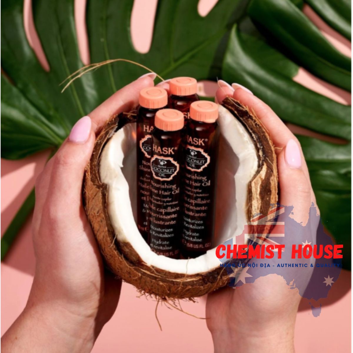 Tinh Dầu Dừa Dưỡng Ẩm & Siêu Bóng Mượt Hask Coconut Oil 18ml