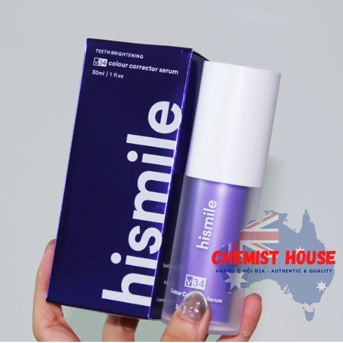 Hismile Chai Kem Đánh Răng 30ml v34 Màu Sắc Tố Cao Giúp Làm Trắng Răng 30ml