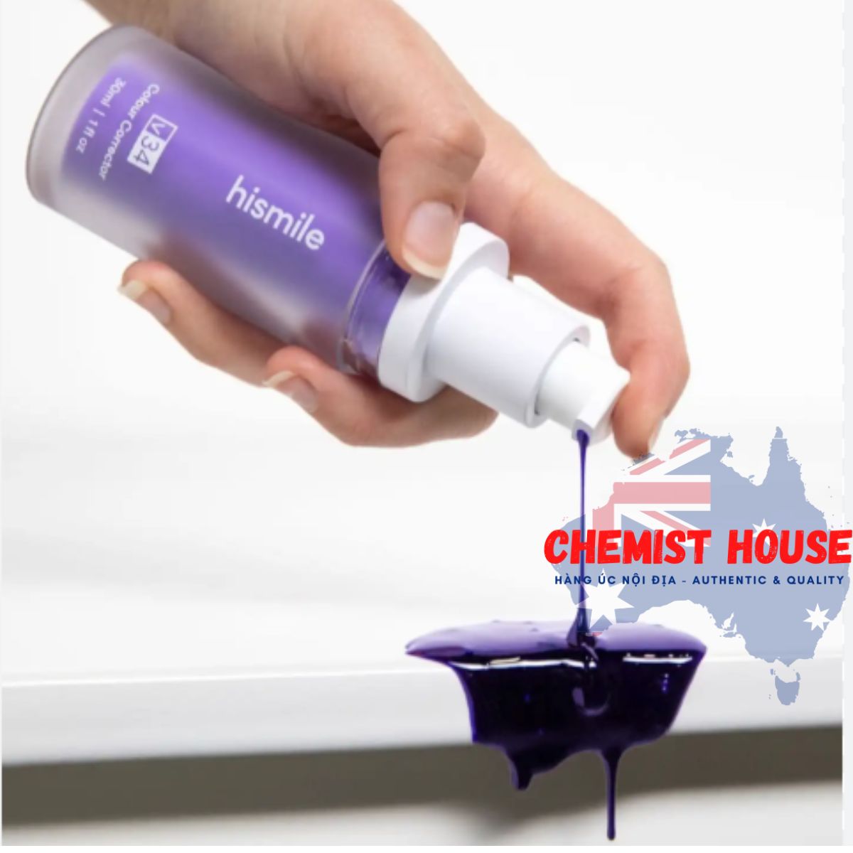 Hismile Chai Kem Đánh Răng 30ml v34 Màu Sắc Tố Cao Giúp Làm Trắng Răng 30ml