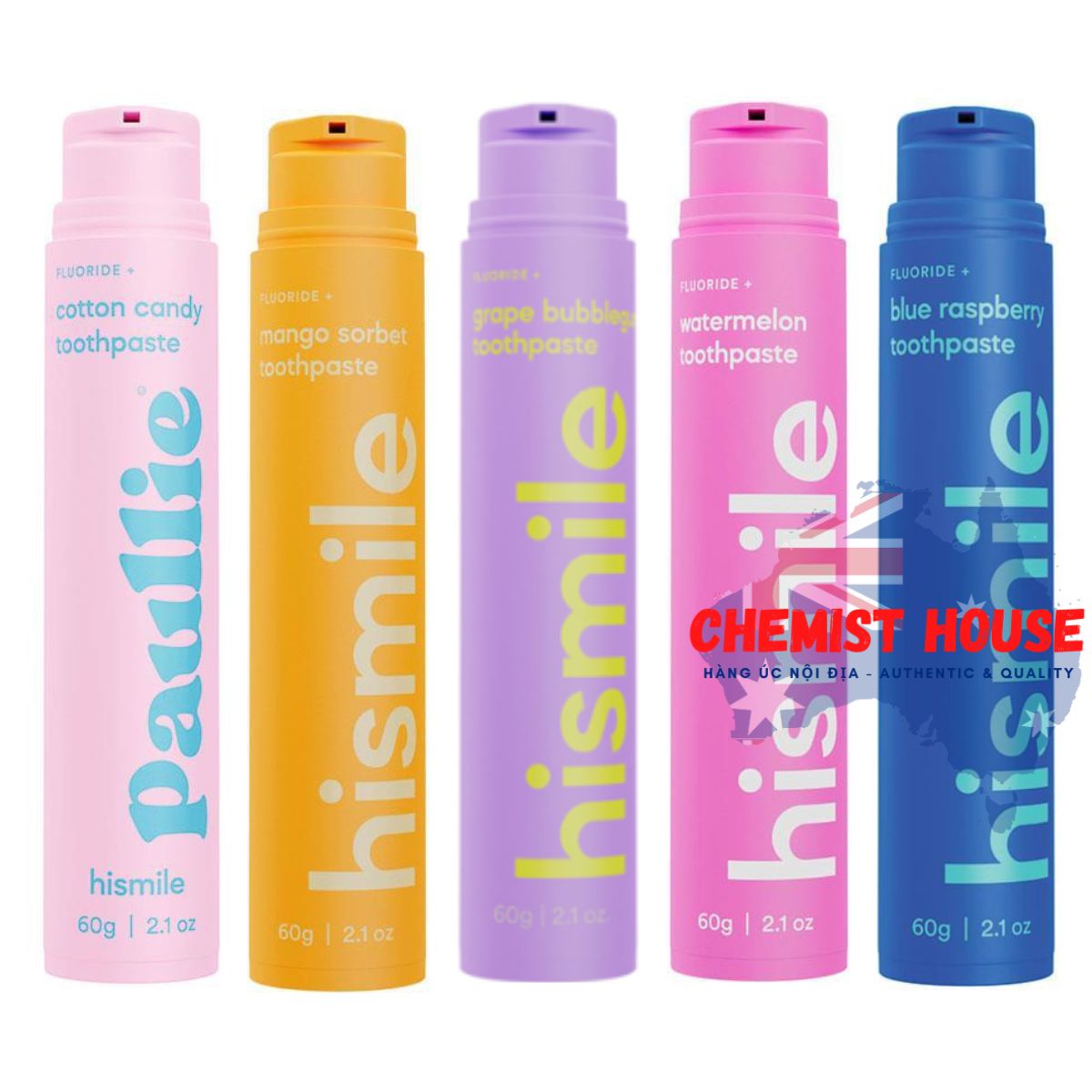 Kem Đánh Răng Hương Vị Trái Cây Thơm Ngon Hismile Loại Bỏ Mùi Hôi Miệng