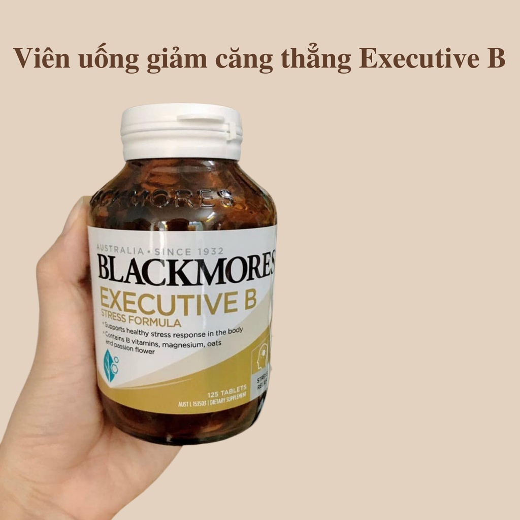 [Hàng chuẩn Úc] Viên Uống Giảm Căng Thẳng, Mệt Mỏi Blackmores Executive B Stress Formula