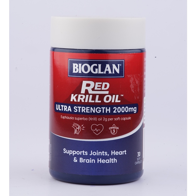 Omega 3 Bioglan Red Krill Oil Ultra Strength 2000mg 30 viên