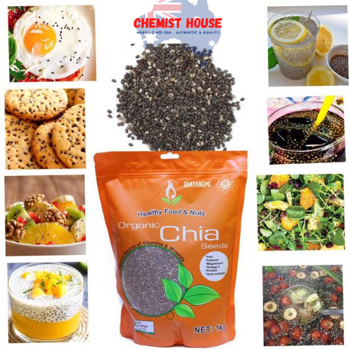 Hạt Chia Healthy Food & Nuts Organic Chia Seeds 500g 