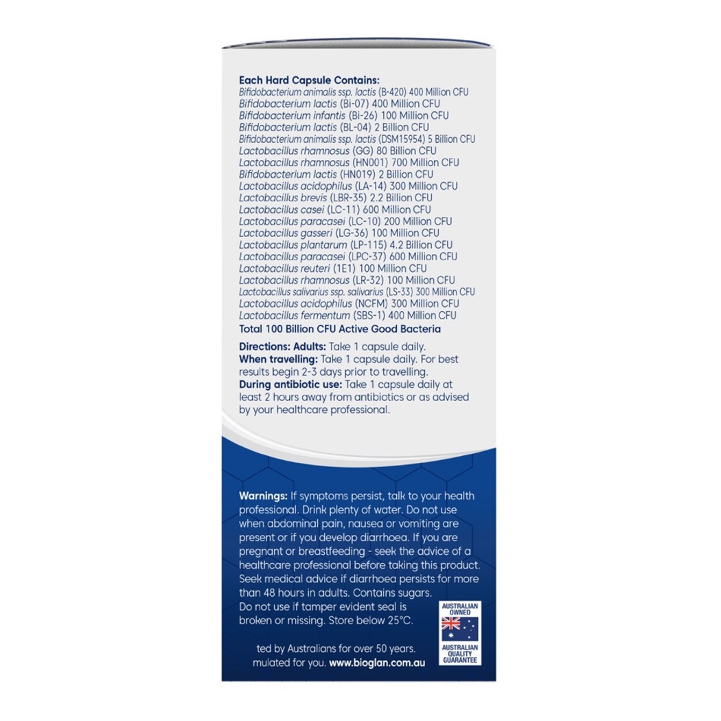 Viên uống bổ sung lợi khuẩn Bioglan Platinum Probiotic 100 Billion 30 Capsules