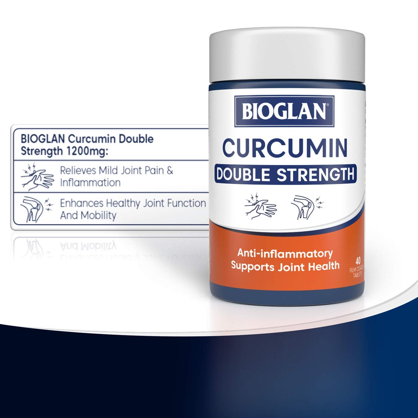 Viên uống nghệ liều gấp đôi Bioglan Curcumin Double Strength 1200mg 40 Tablets