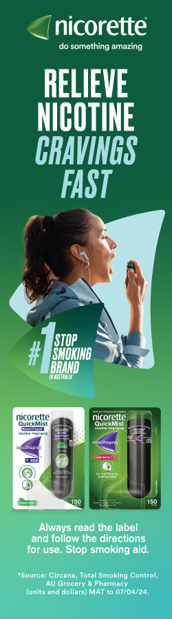 Xịt Bỏ Thuốc Lá Úc Quit Smoking QuickMist Nicotine Mouth Spray 150 lần xịt Dập Tan Cơn Thèm Khát