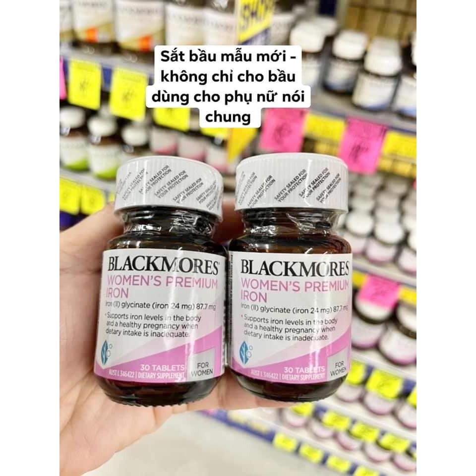 Combo Vitamin cho Mẹ Bầu 4 món (Elevit bầu hồng tổng hợp + DHA Bio Island + Canxi Ostelin + Sắt Blackmores)