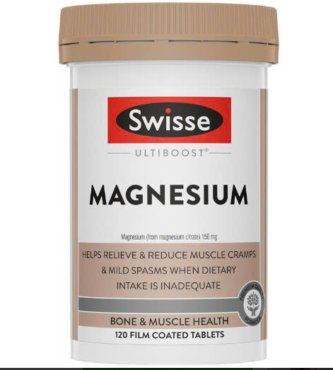 [Hàng Úc] Swisse Ultiboost Magnesium Viên Uống Bổ Sung Magie Tăng Cường Cơ Bắp Giảm Căng Thẳng Duy Trì Năng Lượng