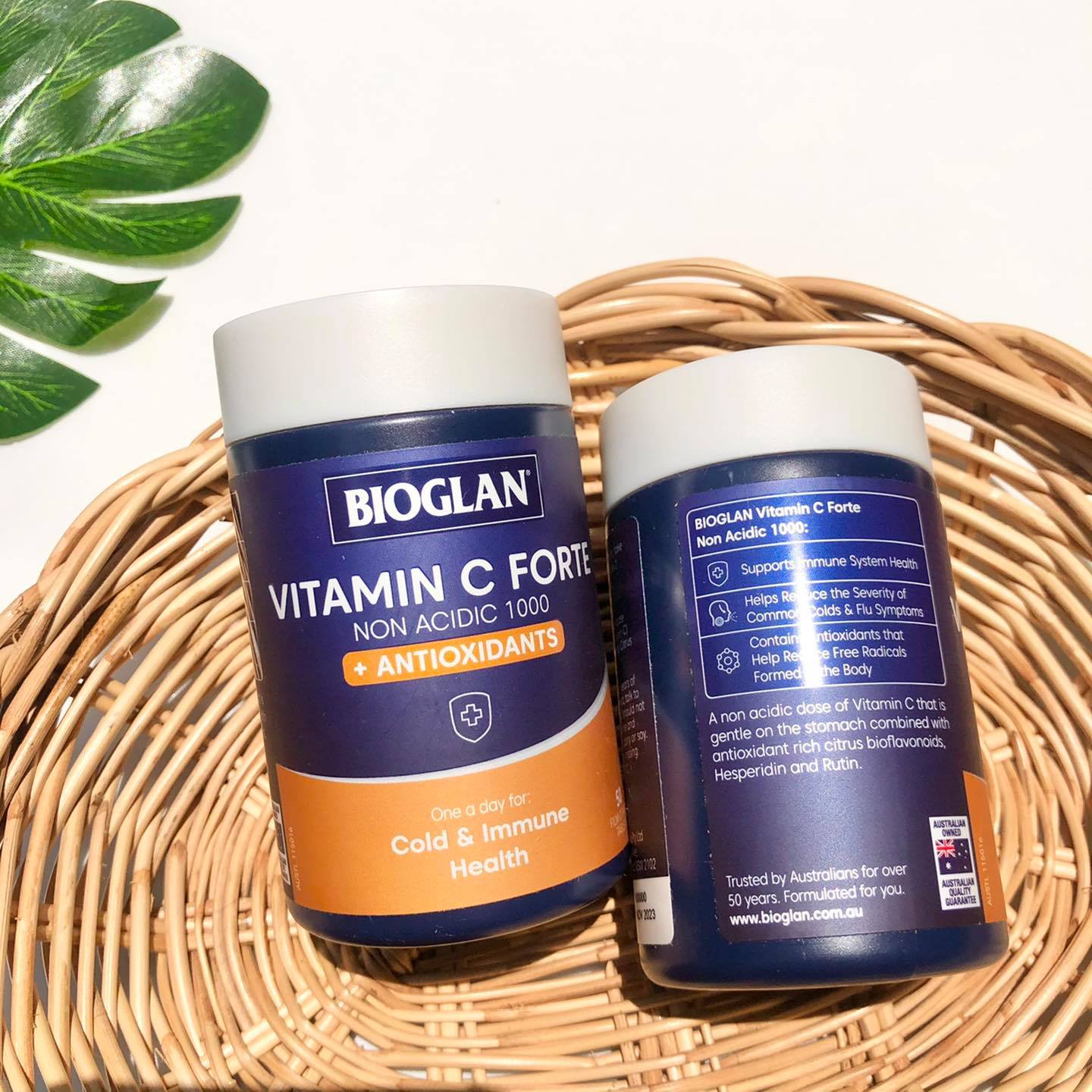 Viên uống bổ sung C Bioglan One-a-Day Vitamin C Forte 1000mg 50 viên