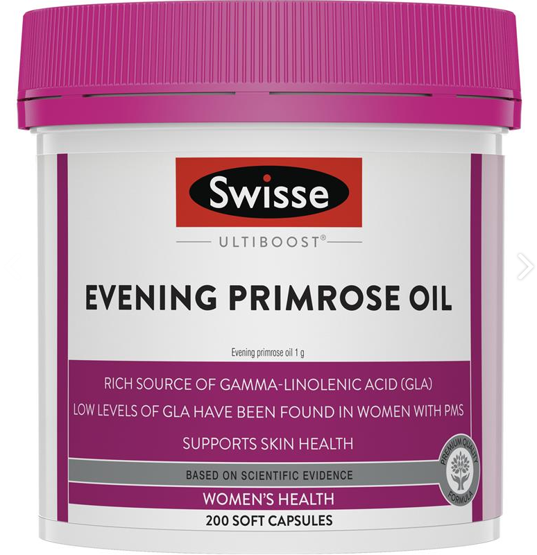 Tinh dầu hoa anh thảo Úc hàng chính hãng Swisse Ultiboost Evening Primrose Oil 200 viên