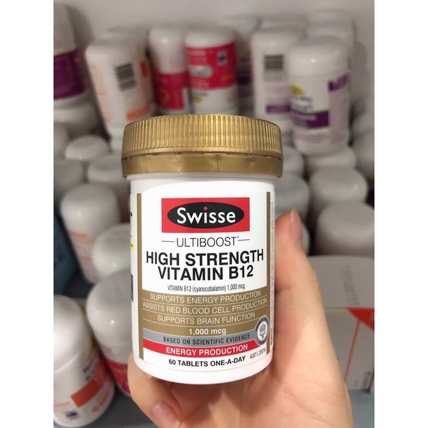 Viên uống bổ sung vitamin B12 Swisse Ultiboost HS Vitamin B12 60 Tab | CHEMISTHOUSE AUS - THẾ GIỚI HÀNG ÚC