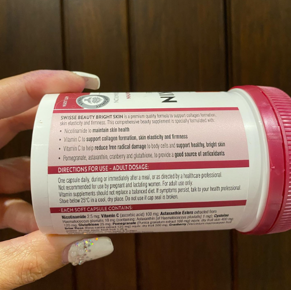 Combo Collagen thủy phân + viên uống trắng da chống nắng Swisse Úc Swisse Collagen Glow peptides + Swisse Bright Skin